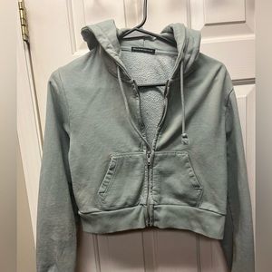 Brandy Melville cropped zip up